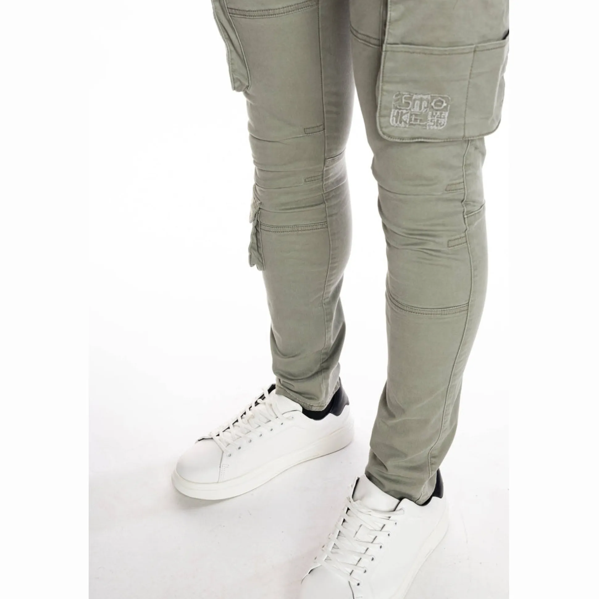 Multipocket Cargo Twill Pants