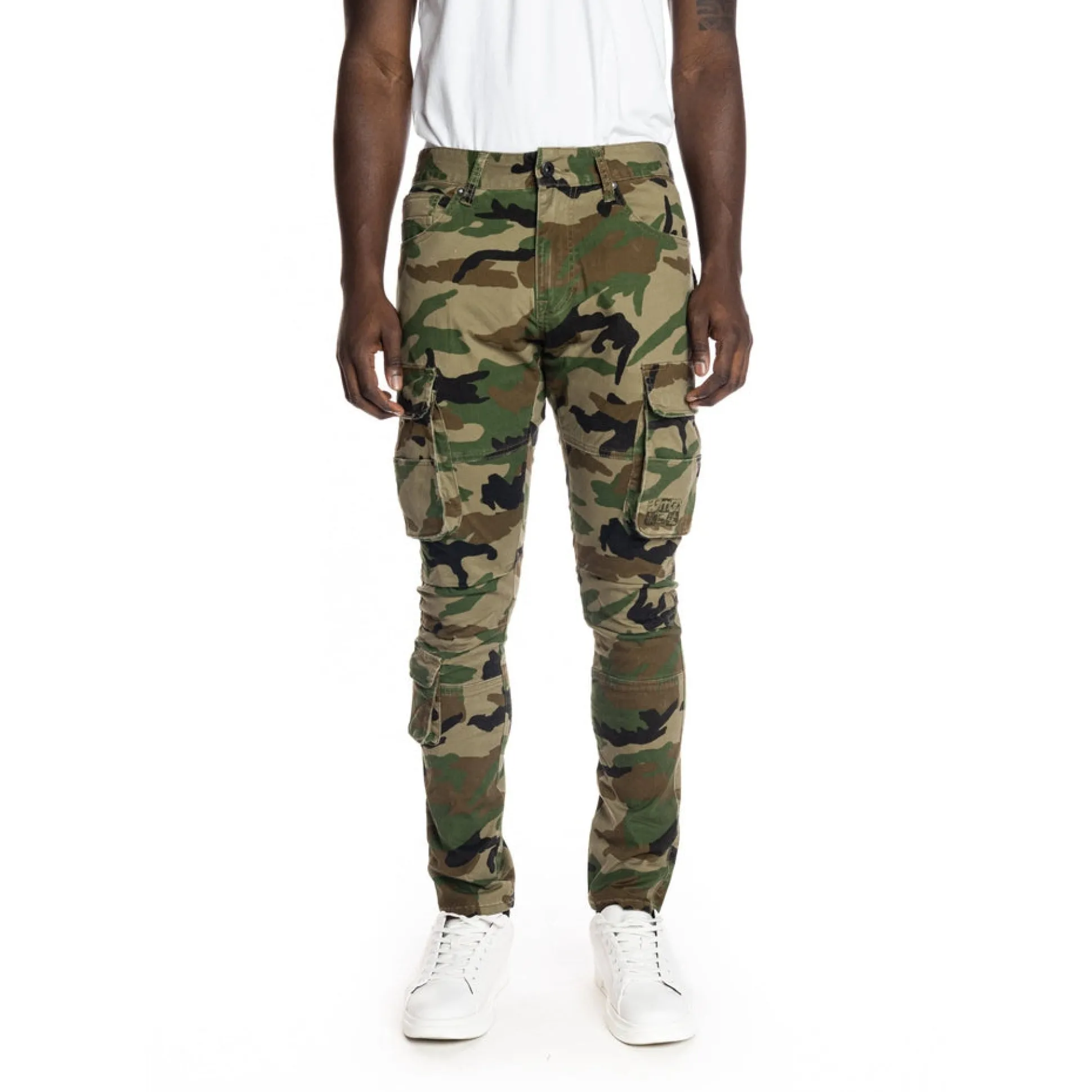Multipocket Cargo Twill Pants