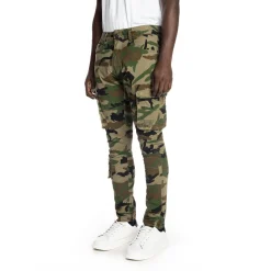 Multipocket Cargo Twill Pants