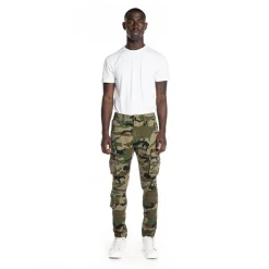Multipocket Cargo Twill Pants