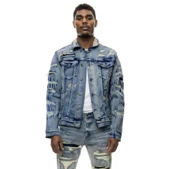 Overspray Utility Denim Jacket