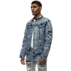 Overspray Utility Denim Jacket