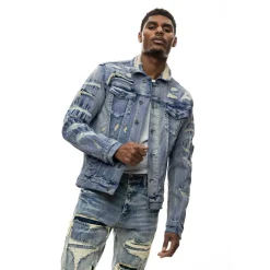 Overspray Utility Denim Jacket