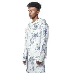 Paisley Full Zip Windbreaker Jacket