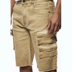 Pigment Dyed Twill Utility Shorts
