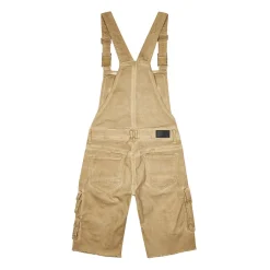 Pigment Dyed Utility Twill Overall Shorts