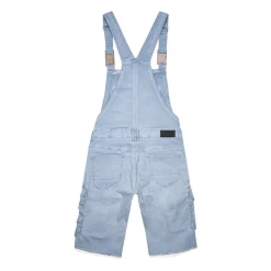Pigment Dyed Utility Twill Overall Shorts