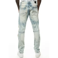 Plaid Backed Jean