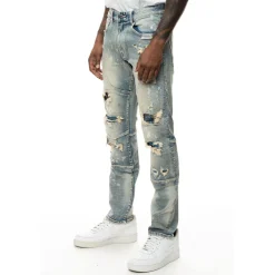 Plaid Backed Workwear Jean
