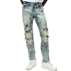 Plaid Backed Workwear Jean