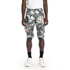 Printed Fashion Twill Cargo Short