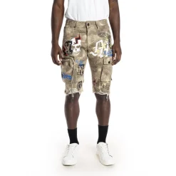 Printed Fashion Twill Cargo Short