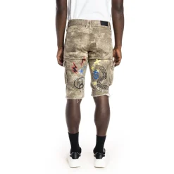 Printed Fashion Twill Cargo Short