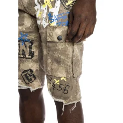 Printed Fashion Twill Cargo Short