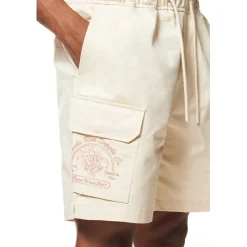 Printed Twill Workwear Shorts