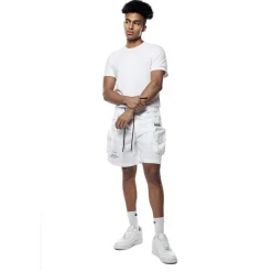 Printed Utility Lounge Windbreaker Shorts