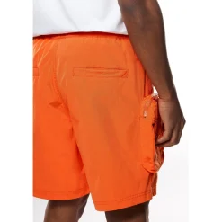 Printed Utility Lounge Windbreaker Shorts