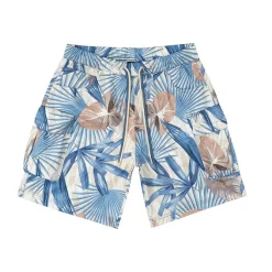 Printed Utility Windbreaker Shorts