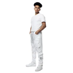 Printed Utility Windbreaker Joggers