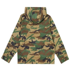 Printed Utility Windbreaker Jacket