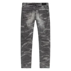 Rip & Repaired Lightning Washed Denim Jeans
