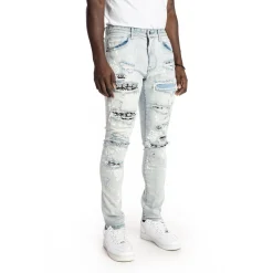 Rip And Repair Fashion Jeans