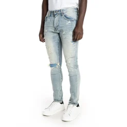Rip And Repair Semi Basic Jeans