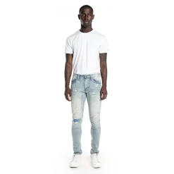 Rip And Repair Semi Basic Jeans