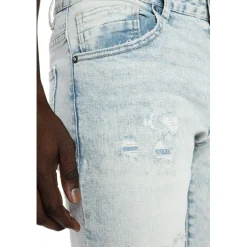 Rip And Repair Semi Basic Jeans