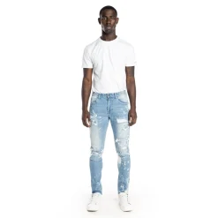 Rip And Repair Semi Basic Jeans