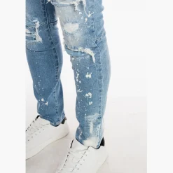 Rip And Repair Semi Basic Jeans