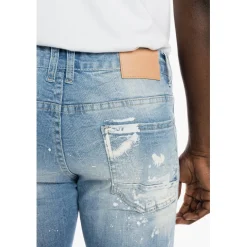 Rip And Repair Semi Basic Jeans