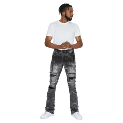 Stacked Utility Denim Jeans