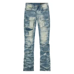 Stacked Utility Denim Jeans
