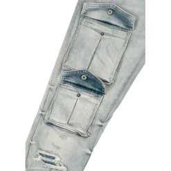 Stacked Utility Denim Jeans
