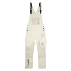 Tonal Color Block Windbreaker Utility Overalls