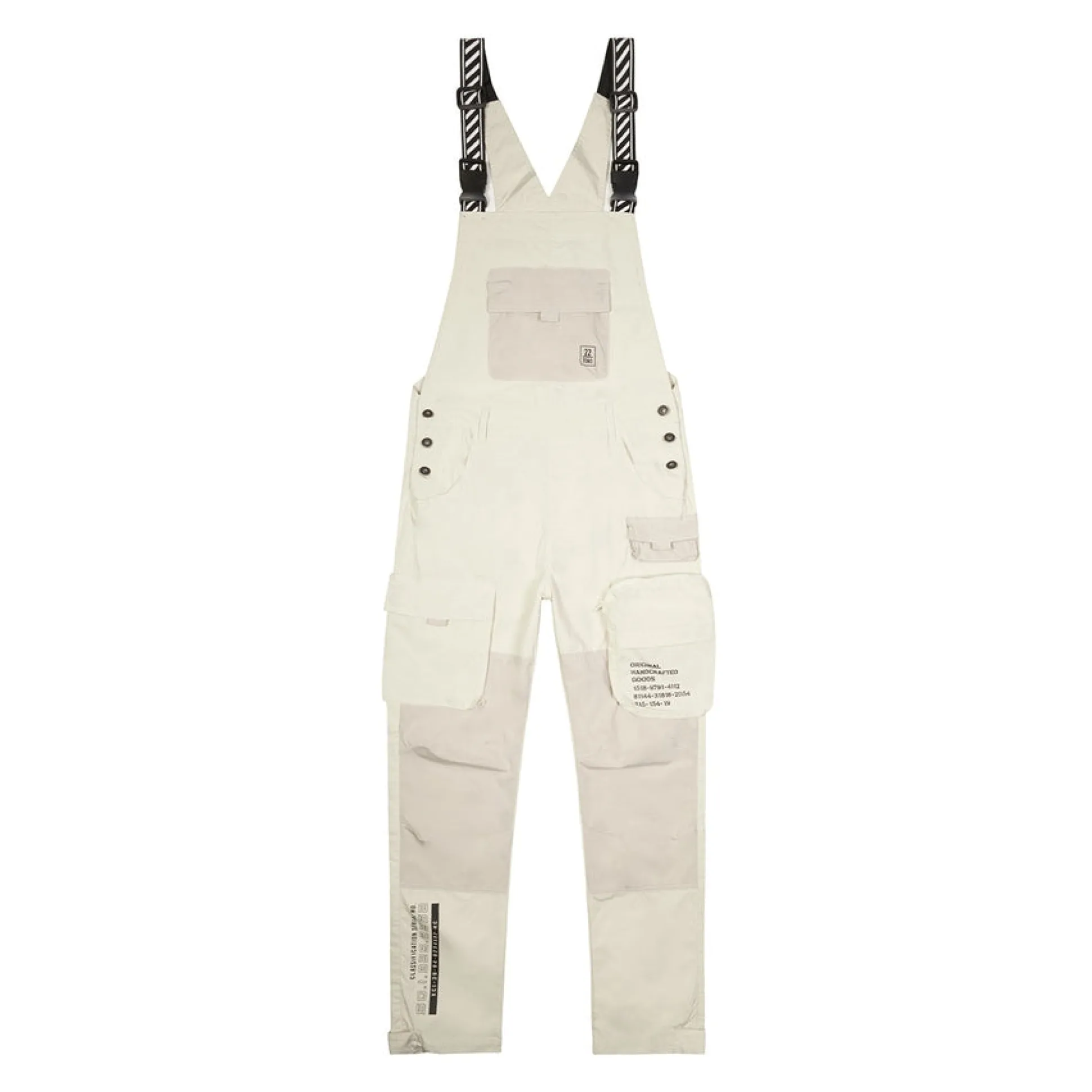 Tonal Color Block Windbreaker Utility Overalls