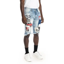 Twill Applique Fashion Denim Short