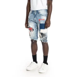 Twill Applique Fashion Denim Short