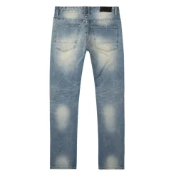 Varsity Slim Tapered Denim Jeans