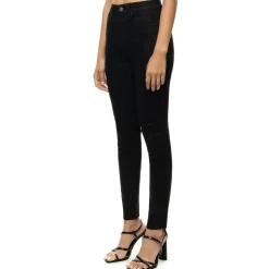 Wax-Coated Basic Denim Pants
