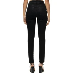 Wax-Coated Basic Denim Pants